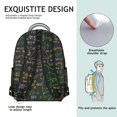 thumbnail image 5 of Science Classroom Students Backpack Educational Wall Scientific Formula Design, Lightweight and Adjustable Strap School Bag for Science Lover Students, 5 of 5