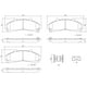thumbnail image 2 of BALATAS CERAMICAS MOUNTAINEER 1997 al 2001 MERCURY 5.0L V8 Delanteras BREMBO ., 2 of 5