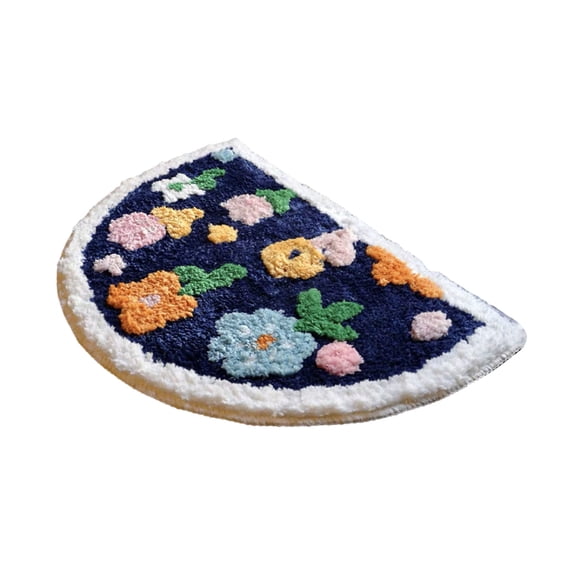 AuroraX Bath Rugs for Bathroom Floor Non Slip,Floral Single Quick Drying Machine Washable Tree Shower Rugs for Bathroom Shower Mats for Inside Shower