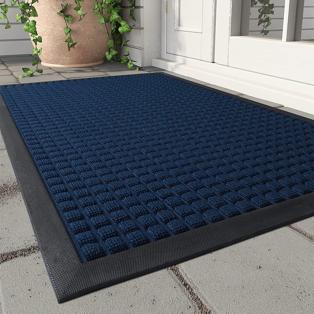 MontVoo Outdoor Mat Non Slip Door Mat 17"x30" Front Door Mat Absorbent