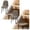 A185 B 7.9" 2Pack, variant on 2Pcs Modern Dining Chair Covers Printed Shell Chair Cover Lounge Armless Chair Cover Stretchable Slipcovers For Kitchen, Office, Dining Room And Living Room