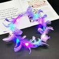 thumbnail image 1 of Party Headband Faux Feather 12PCS LED Lighting Hair Hoop Hair Accessory for Girl, 1 of 1