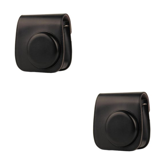 Seitruly Estuche elegante para cámara en color - Forro Lente especial Espacio Instantáneo portátil para artesanía exquisita Blakc Negro 2Conjunto