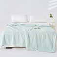 thumbnail image 6 of PoyoKee Cooling Blanket, 59" x 79" Soft Breathable Summer Throw Blanket, Lightweight Cooling Comforter for Hot Sleeper, Bedding for Naps Travel, Green, 6 of 7