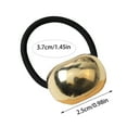 thumbnail image 2 of Papasgix Geometric Hair Ties Elastic Metal Wrap Ponytail Holder for Women Thick Hair Stylish Hair Accessories Gold Hair Jewelry, 2 of 3