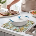 thumbnail image 2 of Microfibre Drying Mat for Kitchen Vintage Floral Pattern Dish Drying Drainer Mat Absorbent Pioneer Drying Mat Washing Up for Glass, Plate & Cup 16inch X 18inch, 2 of 7