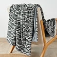 thumbnail image 6 of Home Soft Things Tip Printing Light Fauxfur Throw Meru Grey, 6 of 10