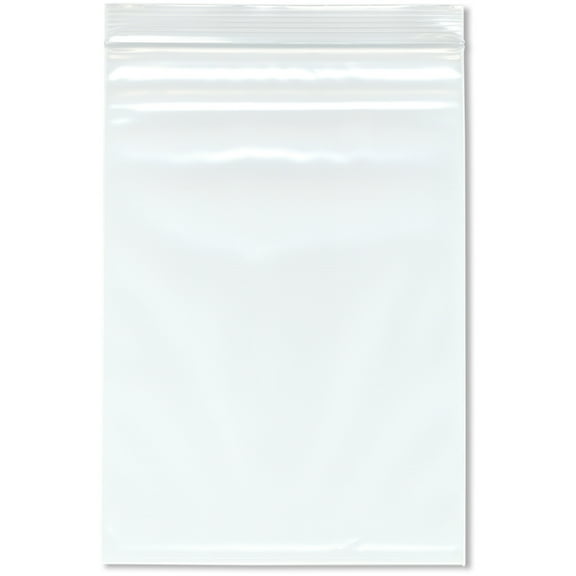 Plymor 7" x 10" (Pack of 100), 4 Mil Heavy Duty Zipper Reclosable Plastic Bags