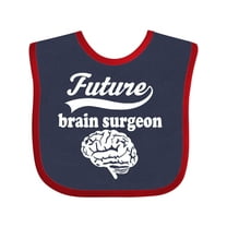 Inktastic Future Brain Surgeon Doctor Boys or Girls Baby Bib