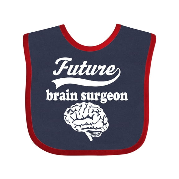 Inktastic Future Brain Surgeon Doctor Boys or Girls Baby Bib