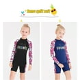 thumbnail image 3 of Soidarity Trajes de neopreno para niños Traje de baño para niños Anti-quemaduras solares Traje de baño para niños de manga larga Traje de baño para Deportes acuáticos azul marino L Soidarity OD003686-08, 3 of 6