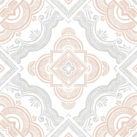 FloorPops! Cecilia White 12-in x 12-in Peel & Stick Vinyl Floor Tiles 10 Tiles/10 Sq.ft