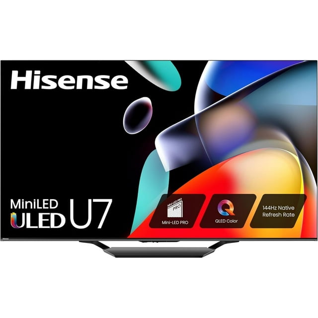 OpenBox - Hisense Téléviseur Intelligent Google TV QLED 4K UHD Mini DEL de 75 Po, Série U7 (75U75N)