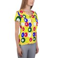 thumbnail image 4 of Yellow Bingo unisex Athletic T-shirt  (2XL), 4 of 4