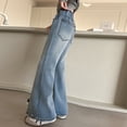 thumbnail image 5 of Miaoju Girls Flare Jeans Elastic Waistband Bell Bottom Denim Pants with Pockets, Casual Jeans for Girls, 5 of 5