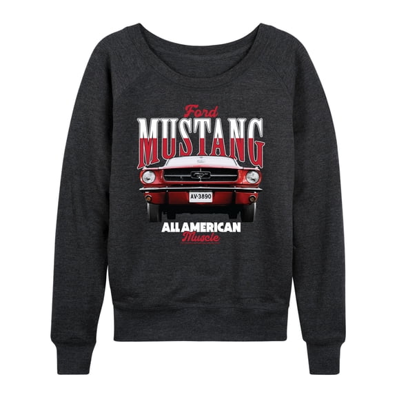 Ford - Mustang All American Muscle - Women's French Terry Long Sleeve Pullover