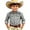 Grey, variant on Toddler Boys Casual Tops Loose Fit Tees Fashion Chest Print Casual Large Sized Long Sleeved Collar Shirt Clothes Size 4-5 T