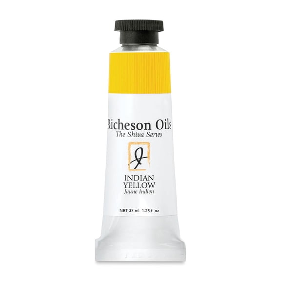 Shiva Signature Artist Oil Color - Indian Yellow, 1.25 oz Tube