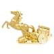 thumbnail image 3 of Estatua de caballo, escultura de animal, regalo de cumpleaños, figura de resina, adorno para dormitorio Oro, 3 of 8