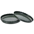 thumbnail image 1 of Unique Bargains 9' Plastic Wave Round Plant Pot Saucer Flower Drip Tray, Green 4 Pack, 1 of 5