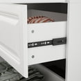 thumbnail image 4 of KULAGAGA 4-Door White Armoire, 63 Wide Wardrobe Storage Cabinet with Shelves and Drawers for Bedroom,74.4" H, 4 of 7