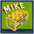 thumbnail image 3 of Anonymous 15x15 Black Modern Framed Museum Art Print Titled - Grapefruit Label for Mike Brand (1940s), 3 of 5