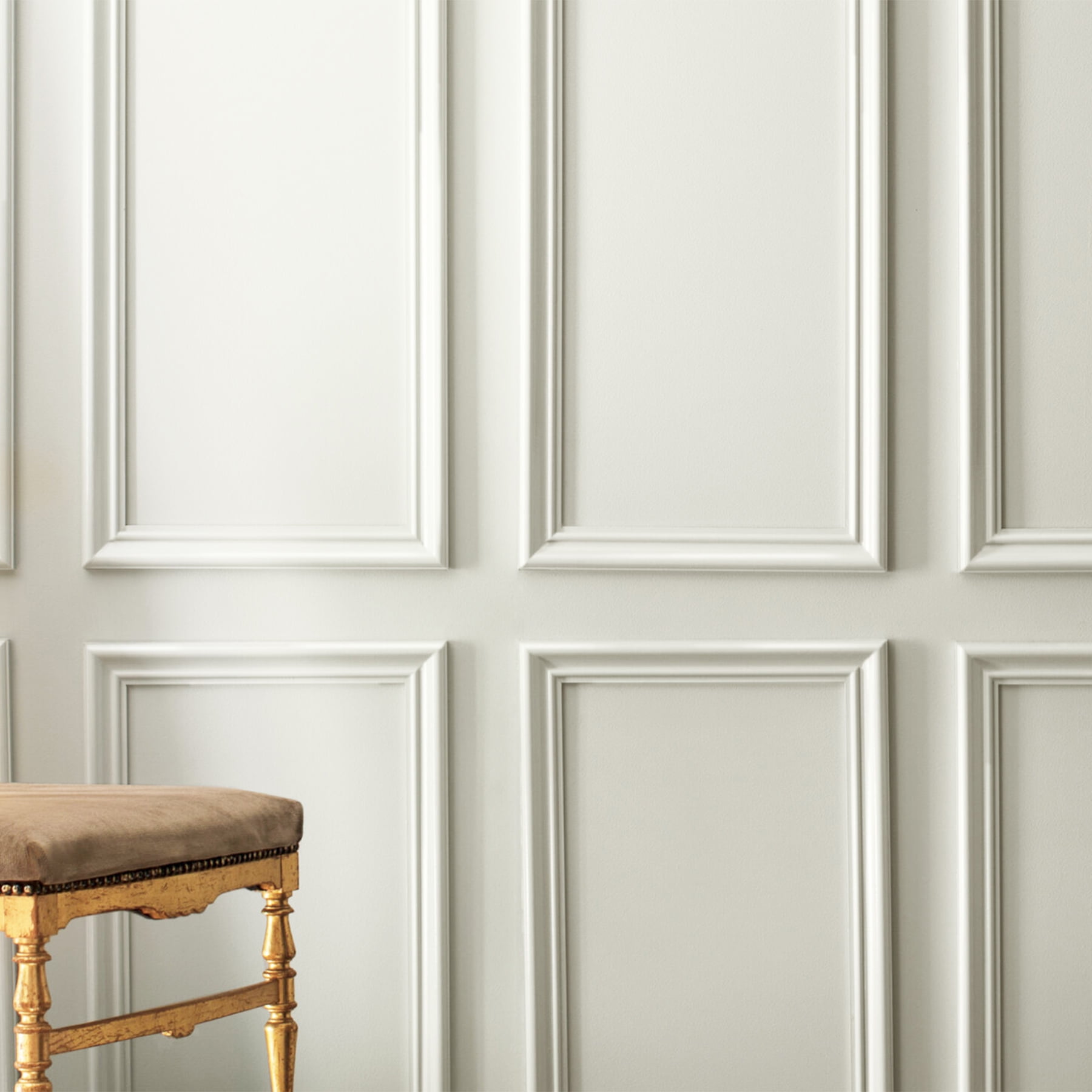 Peel and Stick Chair Rail Molding, Self-Adhesive Wall Trim for Home Decoration & Wall Protection, 9.8ft x 0.9in