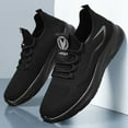 thumbnail image 5 of Dakaela Mens Running Shoes Sports Fashion Walking Sneakers Mesh Comfort Casual Dress Footwear Black 7.5, 5 of 8