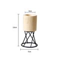 thumbnail image 4 of Candelabros de madera, candelabros decorativos de escritorio con soporte , candelabro para chimenea, Bar, inauguración de la casa, decoración Negro Colco Porta vela, 4 of 8
