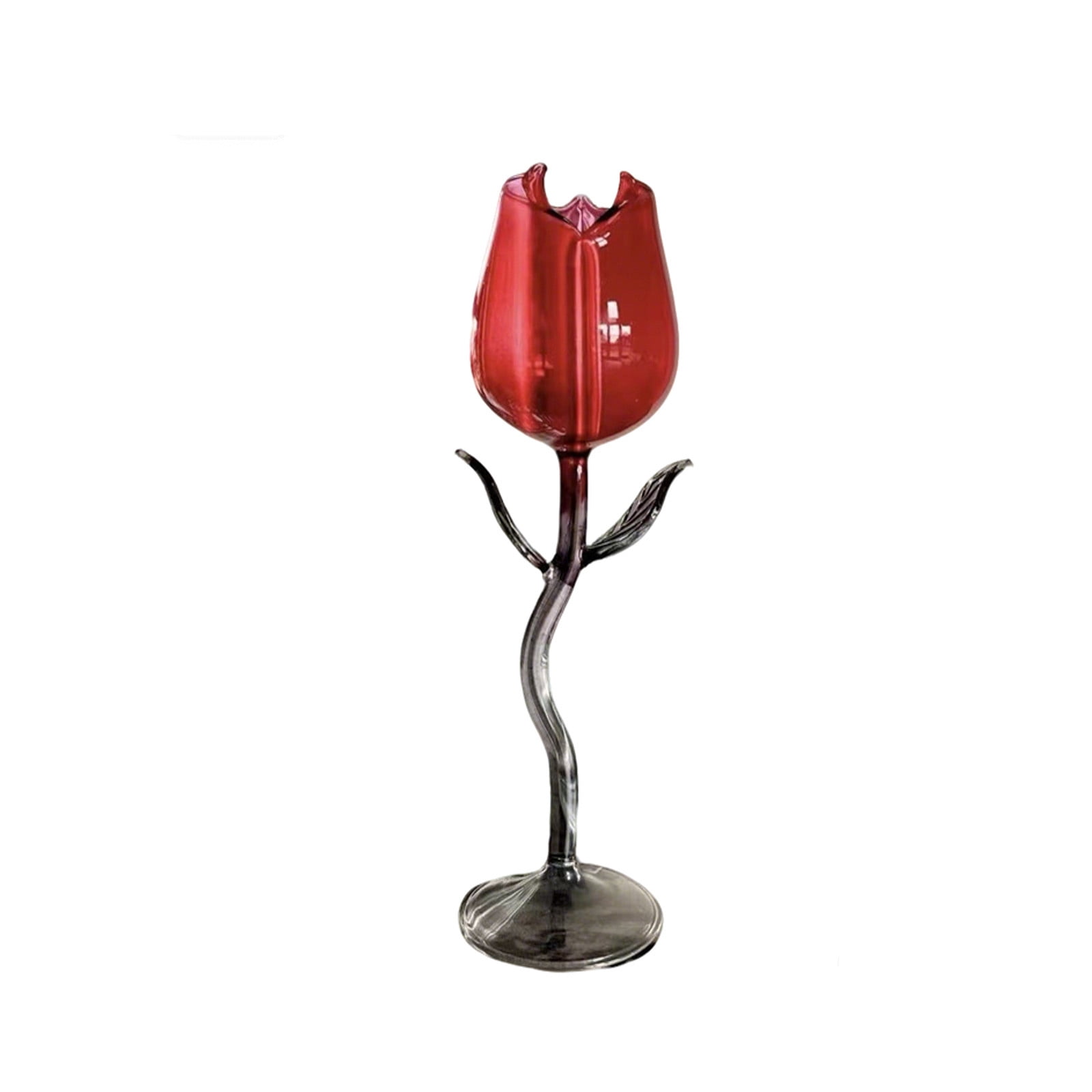 UNLLLL Creative Rose Flower Wine Glasses, Rose Cocktail Glass, Red Wine Rose Goblet Glasses, for Mother's Day Gift, Wedding, Party, Dinner, Birthday, Valentine's Day Celebrations
