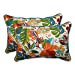thumbnail image 3 of Pillow Perfect 594965 Indoor-Outdoor Lensing Jungle Over-Sized Rectangular Throw Pillow, Off-White - Set of 2, 3 of 6