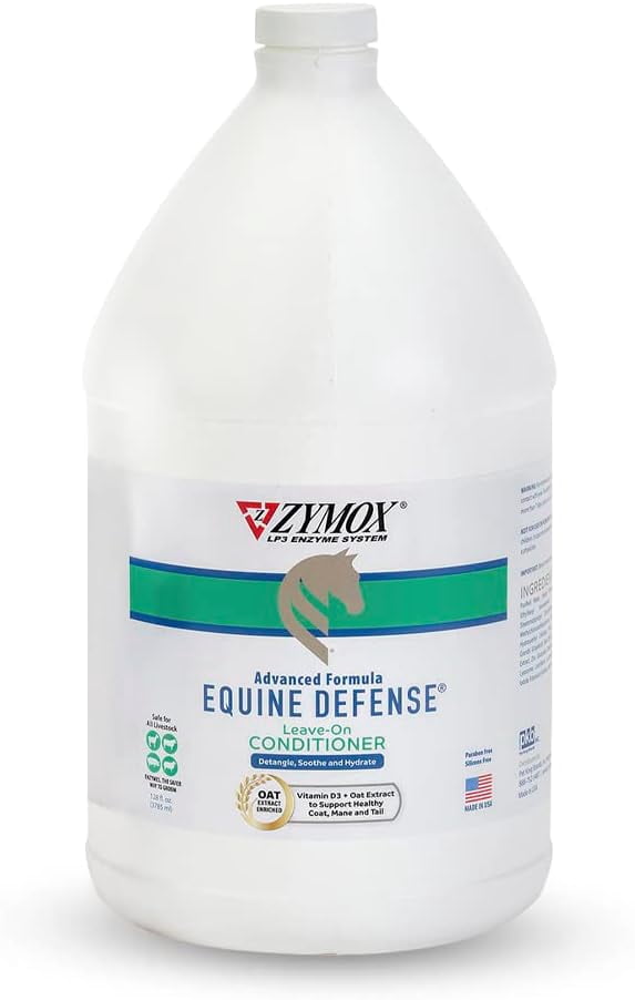 Zymox Equine Defense Advanced Formula Leave-on Conditioner, 1 gal. for Horse Coat Care
