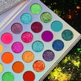 thumbnail image 2 of Neon Eyeshadow Palette Glow in Dark, Afflano Colorful Bright Eyeshadow Pallet Neon Luminous Glitter UV Glow Blacklight, Fluorescent Rainbow Eye Shadows Neon Pigments for Face Body Painting Makeup, 2 of 8