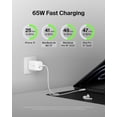 thumbnail image 2 of Cargador de pared Belkin BoostCharge Pro 65W Dual USB-C GaN blanco, 2 of 7