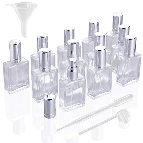 Botellas de aerosol atomizadoras de vidrio recargables de 15 ml (paquete de 12) YU FENG