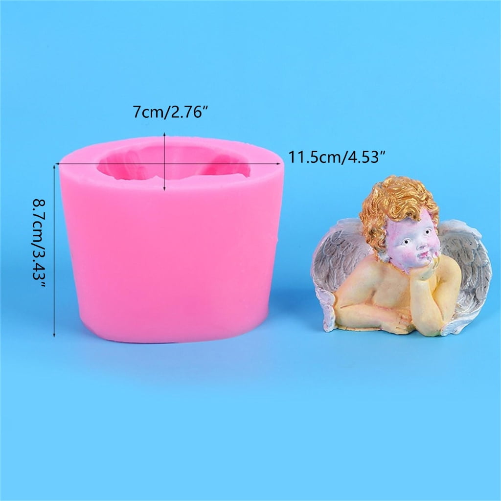 Baby Wing Candle Mold for DIY Candle Soap Plaster Chocolate Home Decor, Resin Casting Mold
