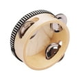 thumbnail image 3 of Pandereta pequeña de 4 pulgadas con aros de madera y jingles metálicos, ideal para fiestas y educación musical. Ligera y fácil de transportar., 3 of 6