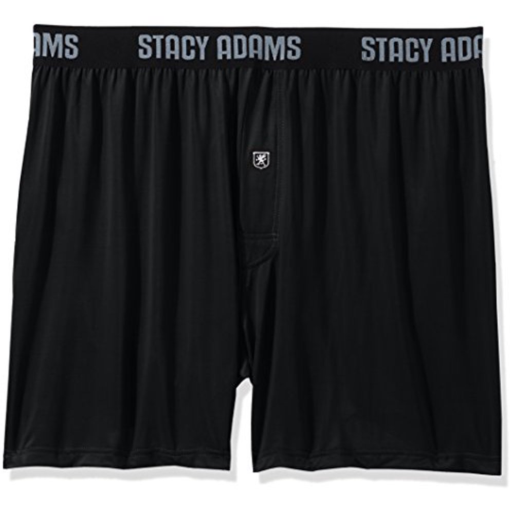 Stacy Adams Stacy Adams Men's Big and Tall Boxer Short Sizes, Black