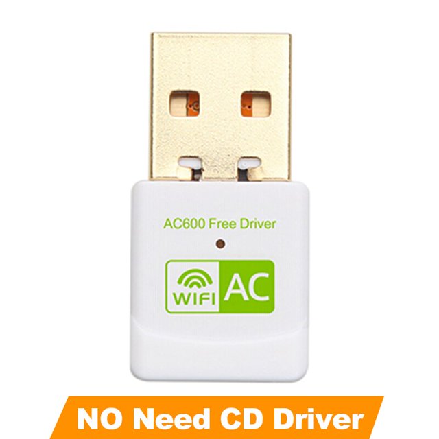 Controlador gratuito USB Wifi adaptador 600 Mbps Wi fi adaptador 5 ghz antena USB Ethernet PC Wi-Fi adaptador Lan Wifi Dongle AC Wifi receptor Tan Jianjun unisex