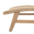 thumbnail image 4 of Christopher Knight Home Amalfi Outdoor Sun Lounger Acacia Wood Wicker Woven, 4 of 8