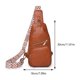 thumbnail image 2 of Bolso para mujer que combina con todos los conjuntos Bolso de pecho de PU a la moda con múltiples bolsillos, 2 of 8