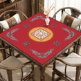 thumbnail image 3 of Mahjong Table Mat Poker Domino Mahjong Tile Card Board Game Anti-slip Noise Reduction Square Mah Jongg Table Cover Playmat, 3 of 7