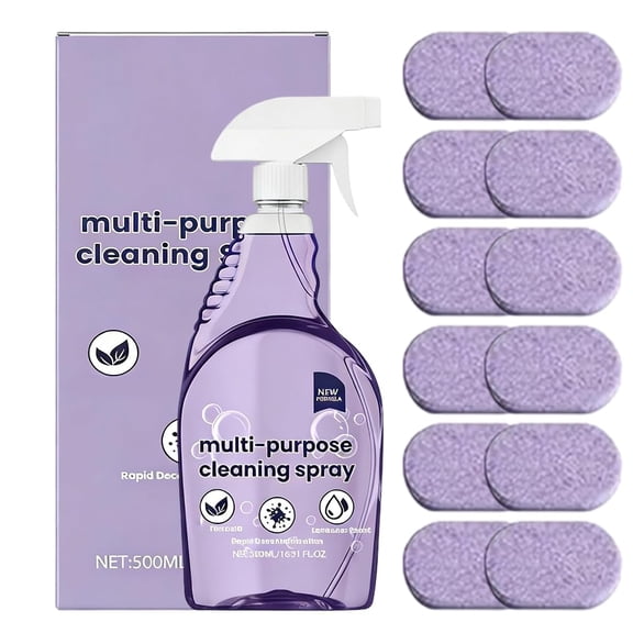 Spray Oven Cleaner & All-Purpose Cleaner, Multi-Surface Cleaning Spray with Concentrated Tablets for Grill, Kitchen, Bathroom, Home