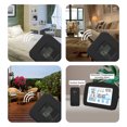 thumbnail image 4 of Zootealy Indoor & Outdoor Hygrometer Thermometer with Time Backlight LCD Display Desk Electronic Temperature Humidity Meters for Home Greenhouse Cellar, 4 of 6