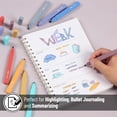 thumbnail image 5 of Mr. Pen- Aesthetic Highlighters, 8 Pcs, Chisel Tip, Muted Pastel Color, No Bleed Bible Highlighter Pastel, 5 of 7
