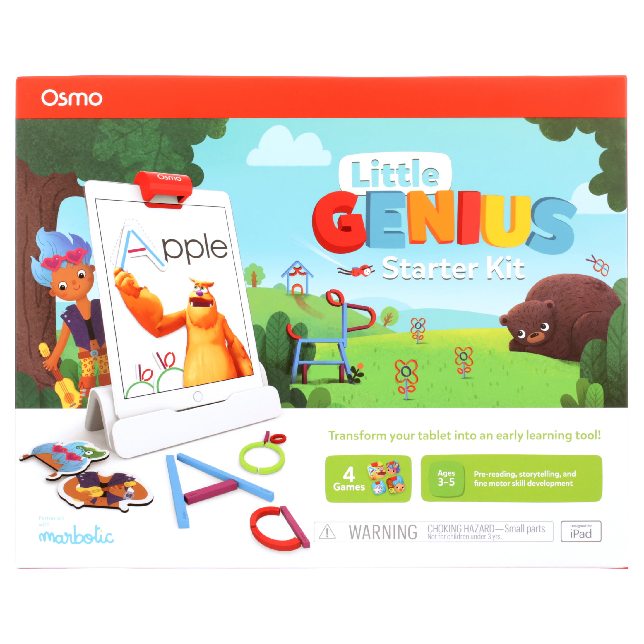 Osmo - Little Genius Starter Kit for iPad - 4 Hands-On Learning