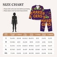 thumbnail image 6 of Disketp Pajamas Set Long Sleeve Sleepwear Womens Button Down Nightwear Pj Sets-Mardi Gras2, 6 of 9