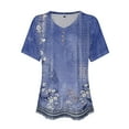 Womens Summer Tops 2024 Casual Clearance Blouses Floral Print