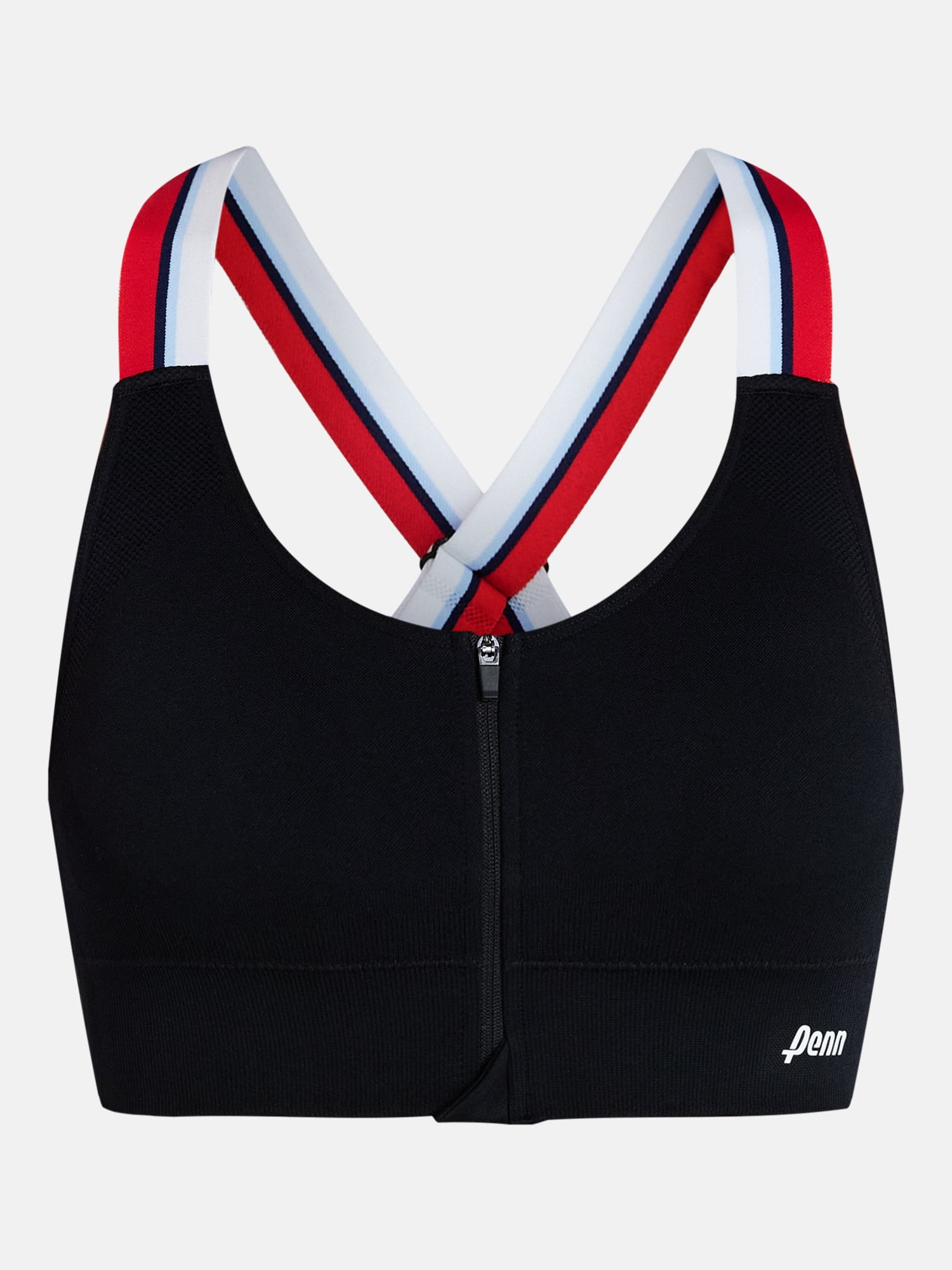 Penn Women's Seamless Adjustable Zip Front Sports Bra, Sizes S-XL