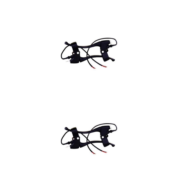Riwesomey 1 par de palancas de freno de bicicleta eléctrica, interruptor de encendido, empuñadura de patinete de bicicleta eléctrica, pieza de Negro 2piezas